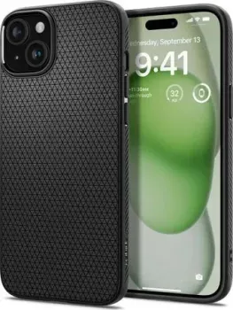 Spigen Liquid Air для iPhone 15 Plus ACS06650 (черный)