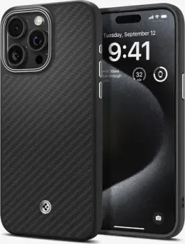 Spigen Enzo Aramid для iPhone 15 Pro Max ACS07044 (черный)