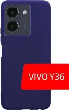 Akami Matt TPU для Vivo Y36 (темно-синий)