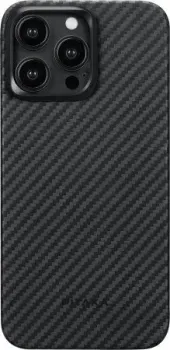 Pitaka MagEZ Case 4 для iPhone 15 Pro Max (1500D twill, черный/серый)