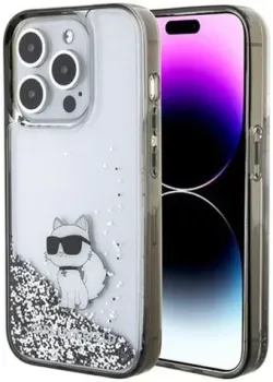 CG Mobile Lagerfeld Liquid Glitter NFT Choupette Hard для iPhone 15 Pro Max KLHCP15XLKCNSK