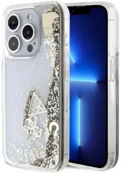 CG Mobile Guess Liquid Glitter Hard Hearts для iPhone 15 Pro Max GUHCP15XGLHFLGO
