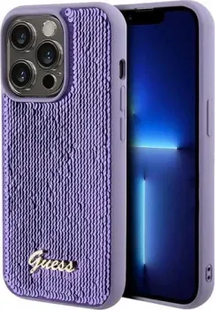 CG Mobile Guess Sequins Script metal logo Hard для iPhone 15 Pro GUHCP15LPSFDGSU