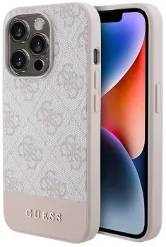 CG Mobile Guess PU 4G Bottom stripe Metal logo Hard для iPhone 15 Pro GUHCP15LG4GLPI