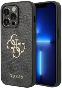 CG Mobile Guess PU 4G Big metal logo Hard для iPhone 15 Pro GUHCP15L4GMGGR