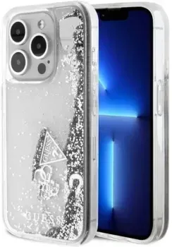 CG Mobile Guess Liquid Glitter Hard Hearts для iPhone 15 Pro GUHCP15LGLHFLSI
