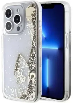 CG Mobile Guess Liquid Glitter Hard Hearts для iPhone 15 Pro GUHCP15LGLHFLGO