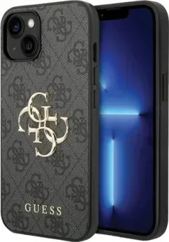CG Mobile Guess PU 4G Big metal logo Hard для iPhone 15 GUHCP15S4GMGGR