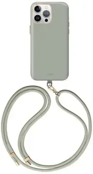 Uniq COEHL CREME Liquid silicone with Strap Soft Sage (MagSafe) для iPhone 15 Pro Max IP6.7P(2023)-CREMSSAG
