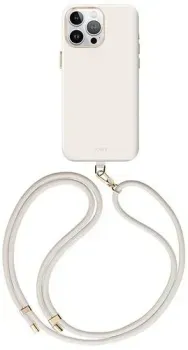 Uniq COEHL CREME Liquid silicone with Strap Ivory (MagSafe) для iPhone 15 Pro Max IP6.7P(2023)-CREMIVY