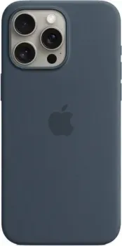 Apple MagSafe Silicone Case для iPhone 15 Pro Max (синий шторм)