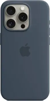 Apple MagSafe Silicone Case для iPhone 15 Pro (синий шторм)