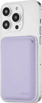 uBear Leather Shell для iPhone 12+ (лаванда)