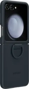 Samsung Silicone Case with Ring Z Flip5 (темно-синий)