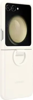 Samsung Silicone Case with Ring Z Flip5 (кремовый)