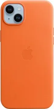 Apple MagSafe Leather Case для iPhone 14 Plus (оранжевый)