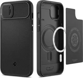 Spigen Optik Armor Mag Magsafe iPhone 14 Plus Black ACS04923 (черный)