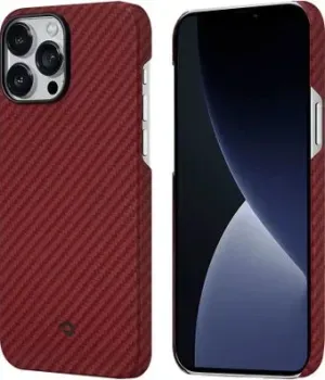 Pitaka MagEZ Case 2 для iPhone 13 Pro (twill, красный/оранжевый)