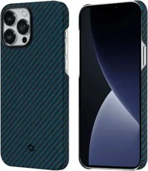 Pitaka MagEZ Case 2 для iPhone 13 Pro Max (twill, черный/синий)