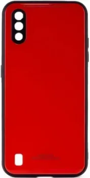 Case Glassy для Samsung Galaxy M01 (красный)
