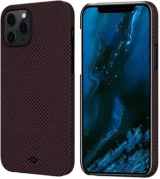 Pitaka MagEZ для iPhone 12 Pro Max (plain, черный/красный)