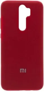 EXPERTS Soft-Touch для Xiaomi Redmi 9 с LOGO (темно-красный)