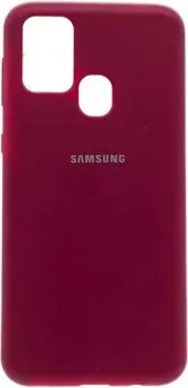 EXPERTS Soft-Touch для Samsung Galaxy M21 с LOGO (малиновый)