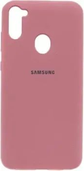 EXPERTS Original Tpu для Samsung Galaxy A11/M11 с LOGO (розовый)