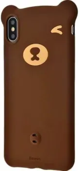 Baseus Bear Silicone для iPhone XS Max (коричневый)