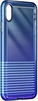 Baseus Colorful Airbag Protection для iPhone XS (черный/синий)