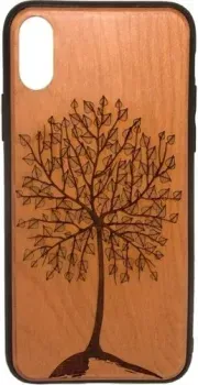 Case Wood для Apple iPhone X (черешня, лето)