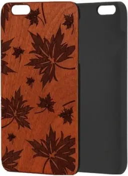 Case Wood для Apple iPhone 7/8 (сапеле, листья)