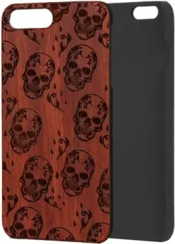 Case Wood для Apple iPhone 7/8 (палисандр, черепа)