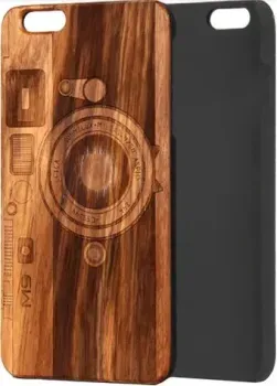 Case Wood для Apple iPhone 7/8 (зебрано, фотоаппарат)