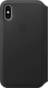 Apple Leather Folio для iPhone XS Black