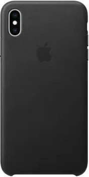 Apple Leather Case для iPhone XS Max Black