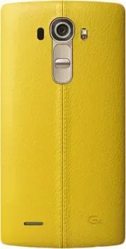 LG Genuine Leather Back для LG G4 (желтый)