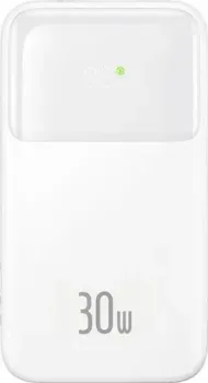 Baseus Comet Series Dual-Cable Digital Display Fast Charge Power Bank 30W 10000mAh (белый)