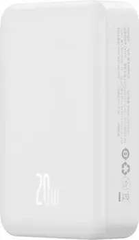 Baseus Magnetic Mini Wireless Fast Charge Power Bank 20W 20000mAh (белый)