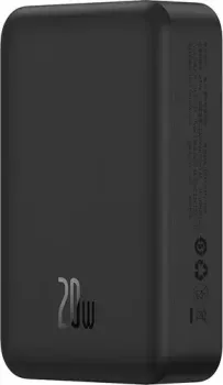 Baseus Magnetic Mini Wireless Fast Charge Power Bank 20W 20000mAh (черный)