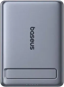 Baseus PicoGo AM31 Mini Magnetic Power Bank with Stand 20W 5000mAh (серый)