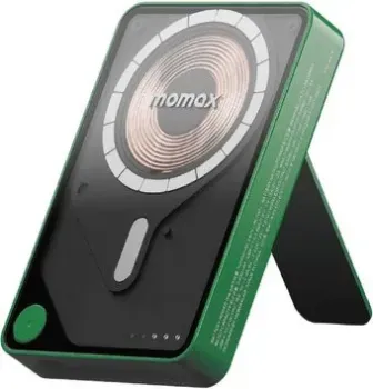 Momax 1-Power X Pro+ Magnetic Built-In USB-C IP132 10000mAh (зеленый)