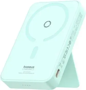 Baseus MagPro Magnetic Bracket Wireless Fast-Charging Power Bank 20W 5000mAh (мятный)