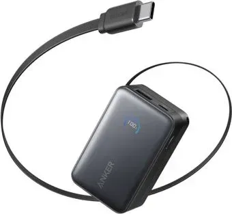 Anker Nano Power Bank Built-in USB-C A1638 45W 10000mAh (черный)