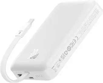 Baseus Magnetic Fast Charge Power Bank Type-C Edition 30W 10000mAh (белый)