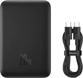 Baseus Magnetic Mini Wireless Fast Charge Power Bank 10000mAh 20W (черный)