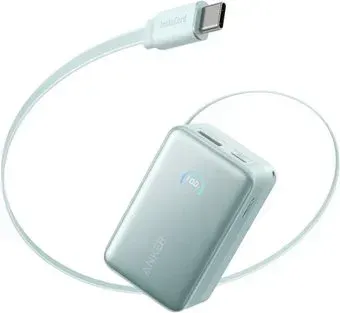 Anker Nano Power Bank Built-in USB-C A1638 45W 10000mAh (зеленый)