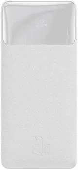 Baseus Bipow Fast Charge Power Bank 20W 20000mAh (белый)