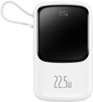 Baseus Qpow Pro Digital Display Fast Charge 10000mAh (белый)