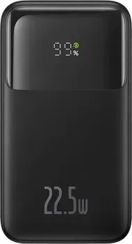 Baseus Comet Series Dual-Cable Digital Display Fast Charge Power Bank 22.5W 20000mAh (черный)